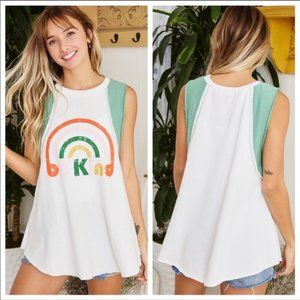 Adorable Graphic Top "Be Kind" Sleeveless